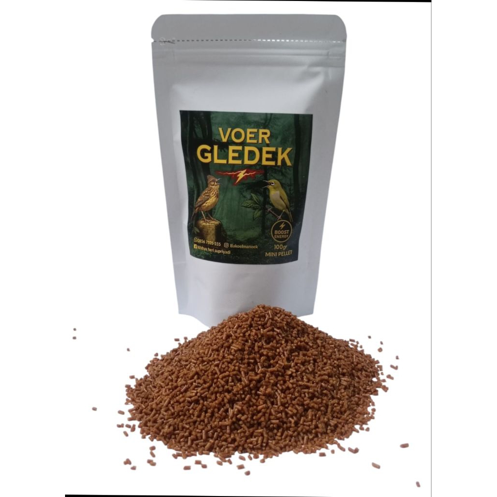 voer gledek mini pelet untuk branjangan dan pleci tinggi protein