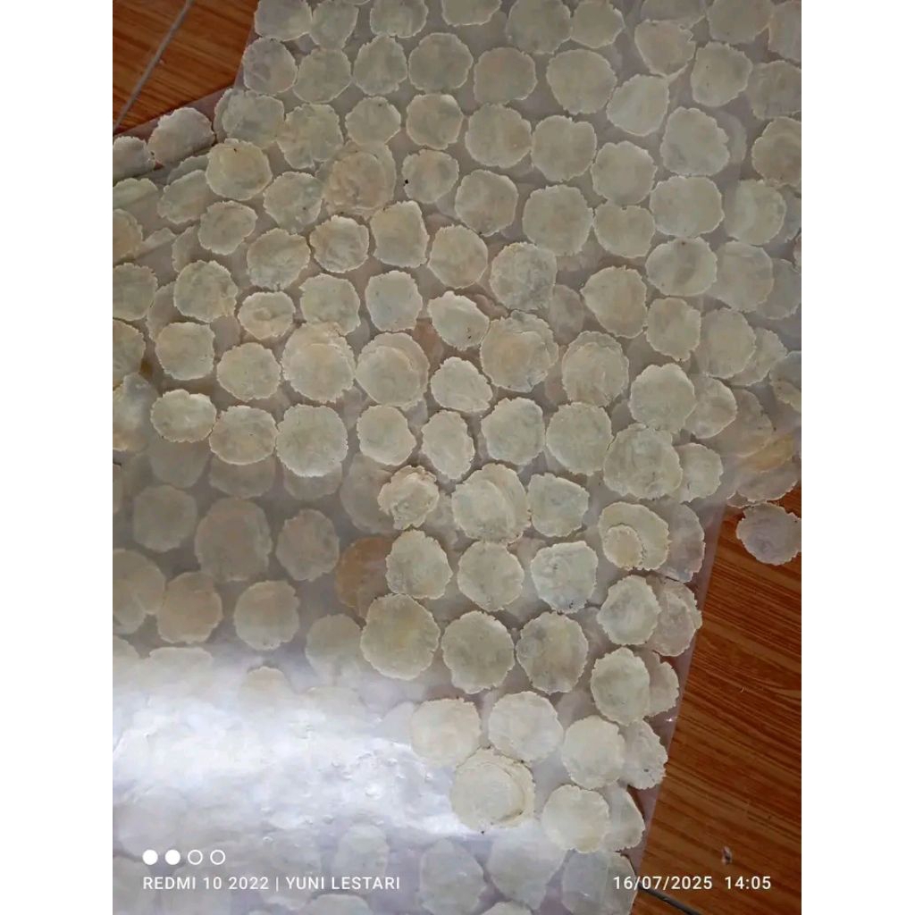 

emping melinjo ukuran bulat kecil kemasan 500 gr