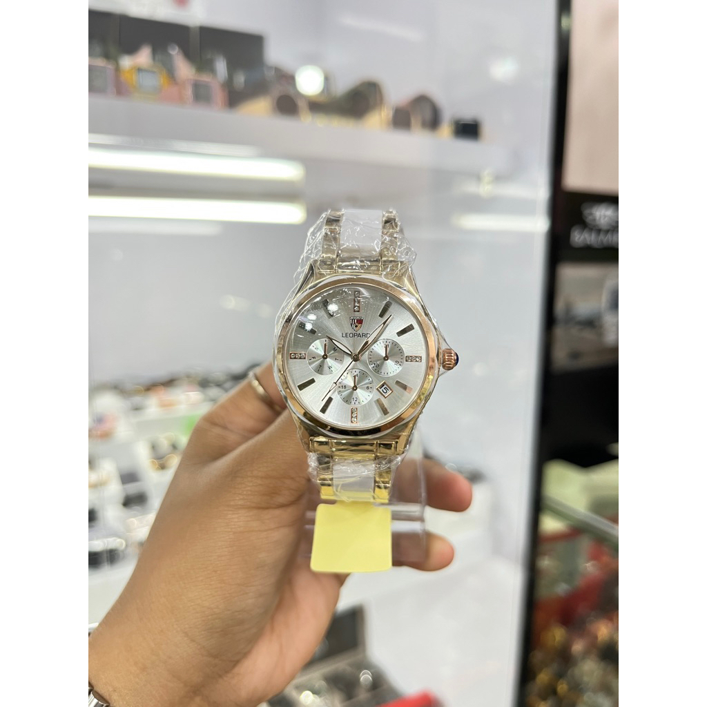 JAM TANGAN LEOPARD KERAMIK ORIGINAL