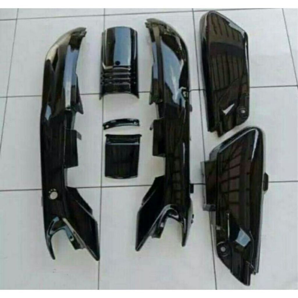 Body samping Honda Astrea grand impressa set box aki + panel Honda Astrea grand cat hitam