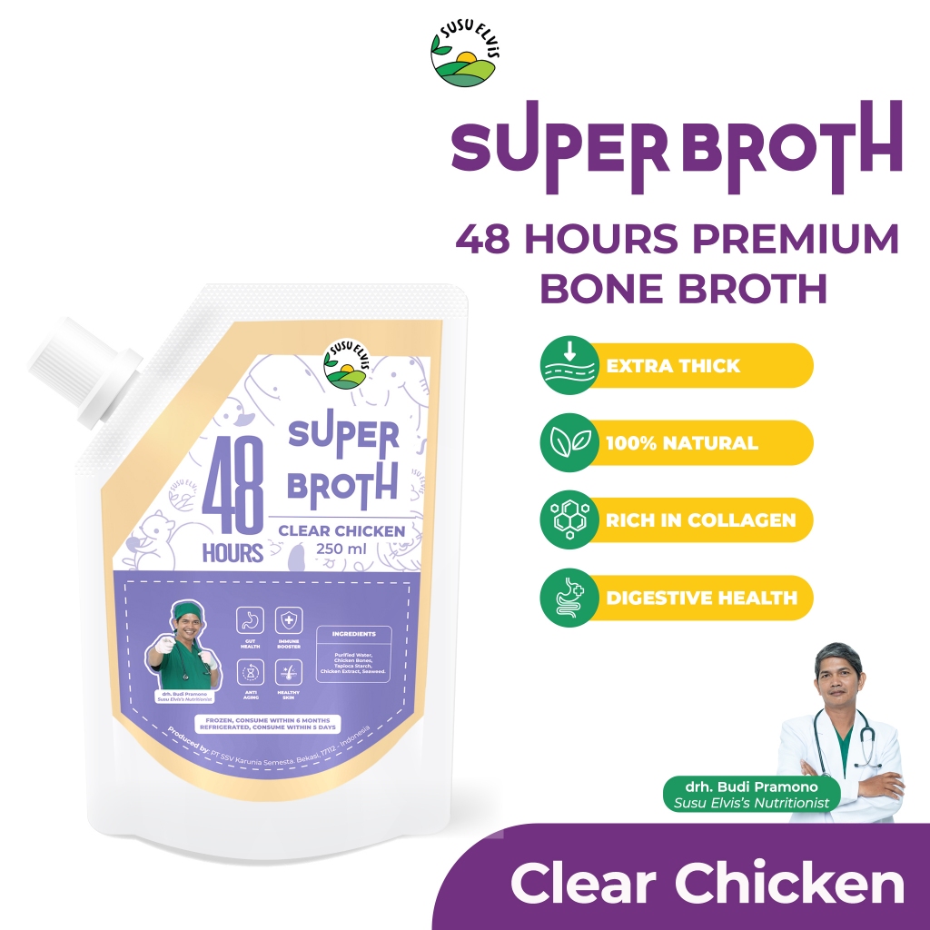 

Susu Elvis - Kaldu Tulang Murni Anjing Kucing 100% Natural - Premium Dog Cat Bone Broth - Super Broth - Clear Chicken