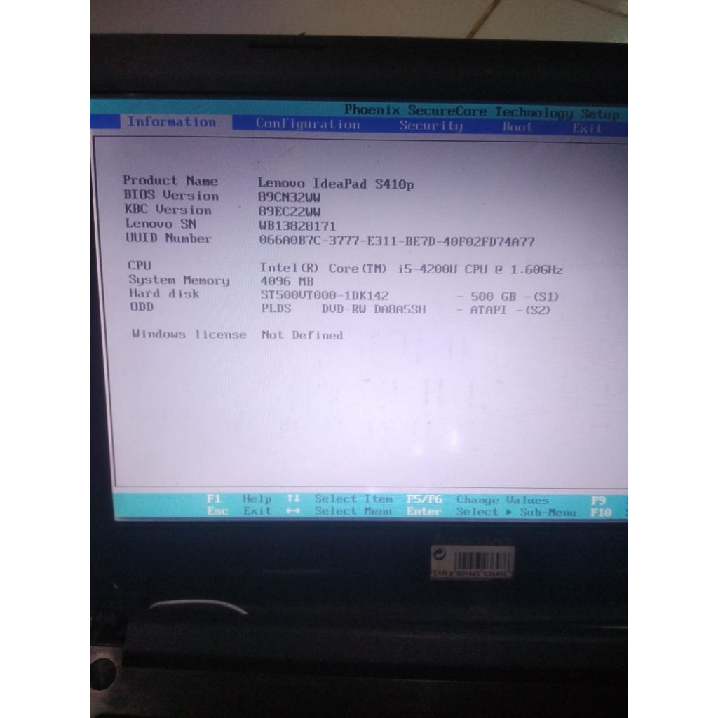 Motherboard Lenovo Ideapad S410p core i5 VGA nvidia gt720m normal