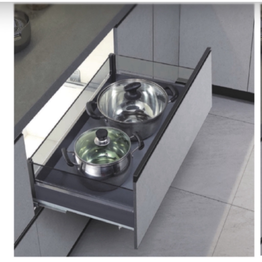 TWIN PULL OUT BASKET /RAK TARIK SERBAGUNA TMB ALGS 600/700/800/900MM