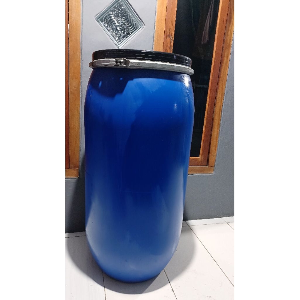 DRUM,TONG BIRU,DREM plastik bekas 150 liter