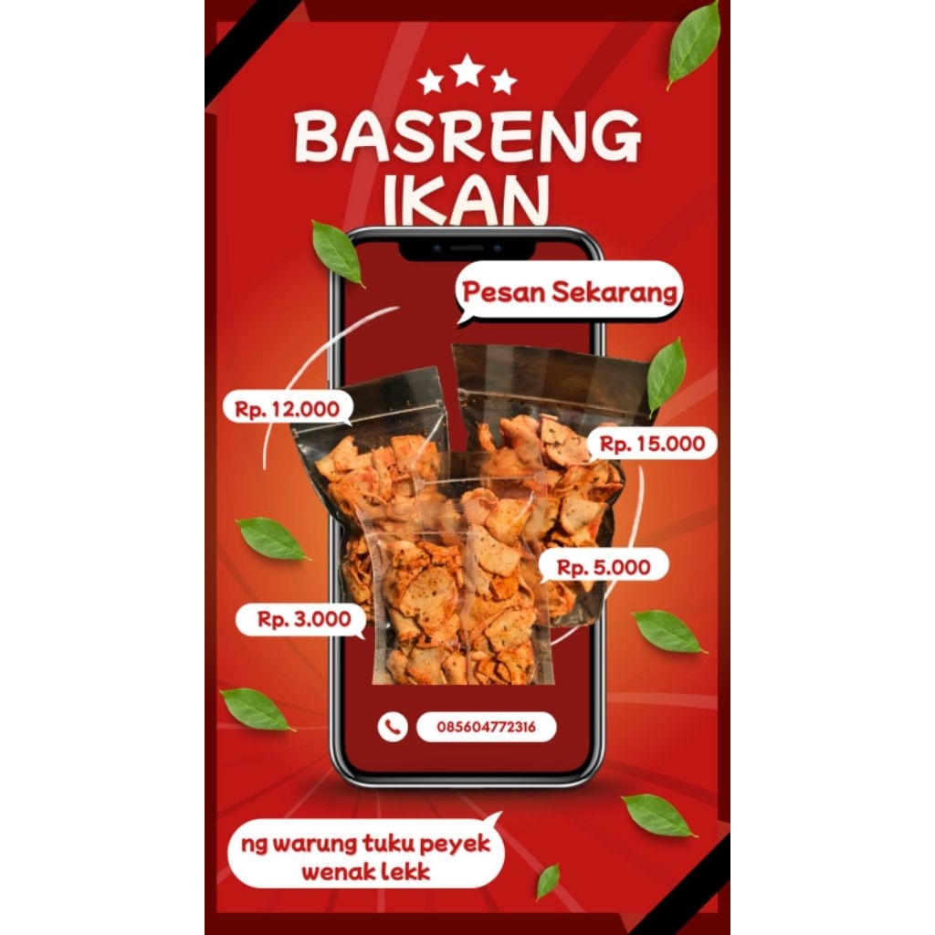 

basreng kripik/bulat termurah