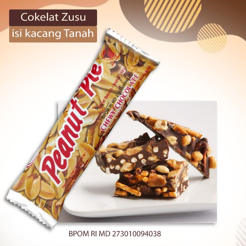 

Terlaris Jajanan Cokelat isi kacang tanah Coklat susu isi kacang rasa manis legit jajanan camilan paling disukai kaum anak muda dan mudi rasanya enak tidak membosankan cocok buat oleh2 pacar ~ Peanut pie 30gr