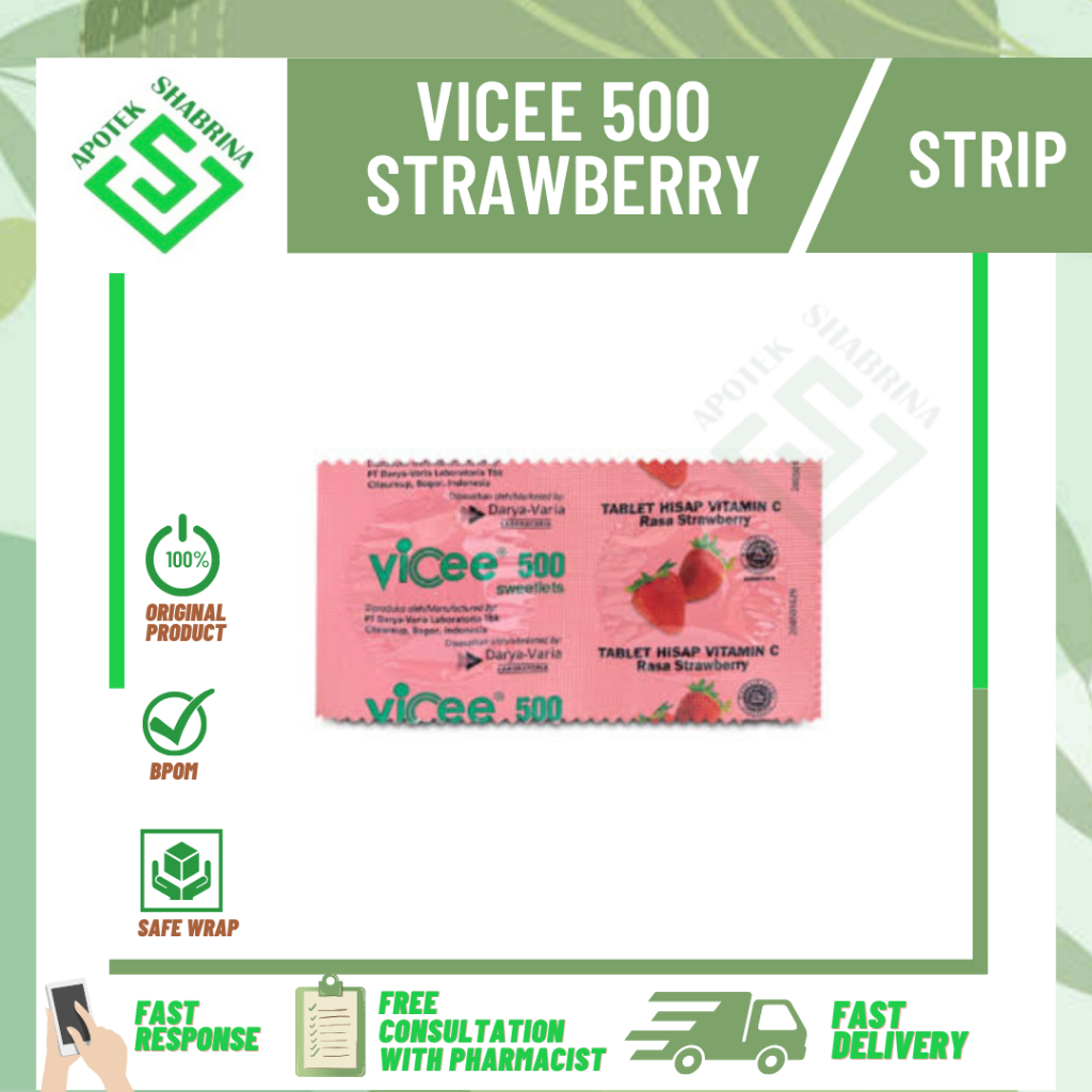 VICEE 500 STRAWBERRY / VITAMIN/ STRIP