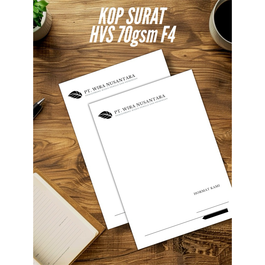 

Kop surat perusahaan / instansi Bahan HVS 75gsm 1 warna (1RIM/500lembar)