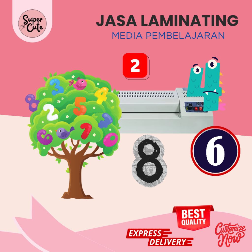 

SuperCute Jasa Laminating Media Pembelajaran Menu Makanan Papan Informasi Cocok Untuk Hadiah Souvenir Marchendise Paket Usaha Sekolah