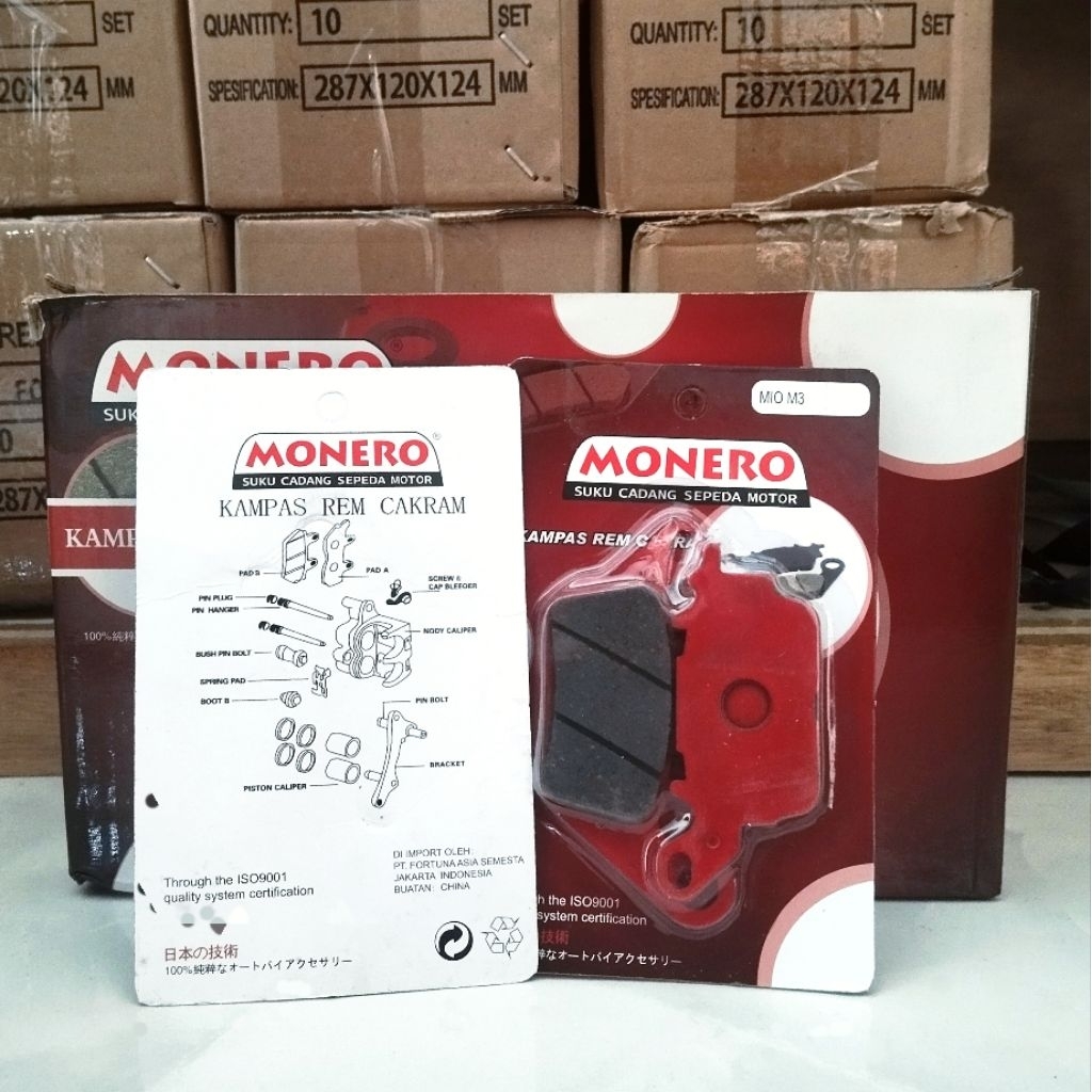 Dispad Mio M3 Rem Depan Rem cakram Mio M3/Nmax/Mio J - Prodo Pirodo Rem Cakram Motor (MONERO)
