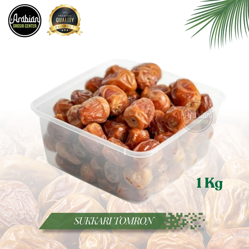 

Sukkari Tomron Kurma Arab 1 kg Premium Dates High Quality Sukari 500gram Tekstur Lembut