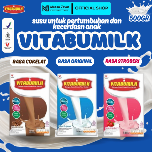 

VITABUMILK-SUSU KAMBING BUBUK PLUS HERBAL UNTUK KECERDASAN OTAK DAN PERTUMBUHAN ANAK 500GR ADA 3 RASA FOVORIT