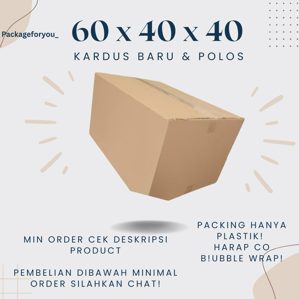 

Kardus Packing 60x40x40 - Karton Box Dus Packaging Besar Jumbo Pindahan Polos Murah
