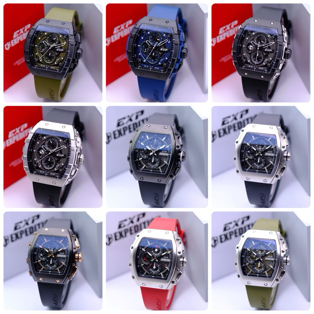 JAM TANGAN PRIA Expedition 6782 ORIGINAL Tali Original Expedition