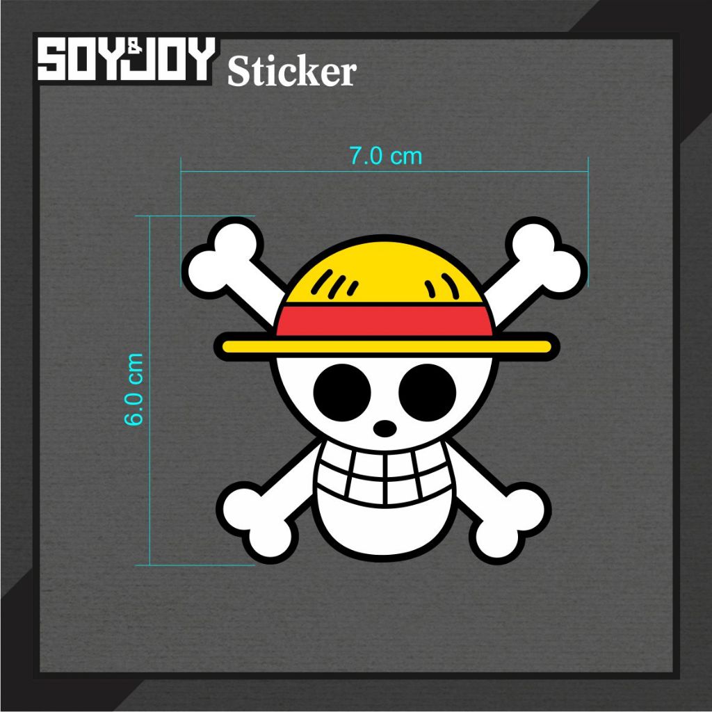 Cutting Sticker Stiker One Piece Skull waterproof