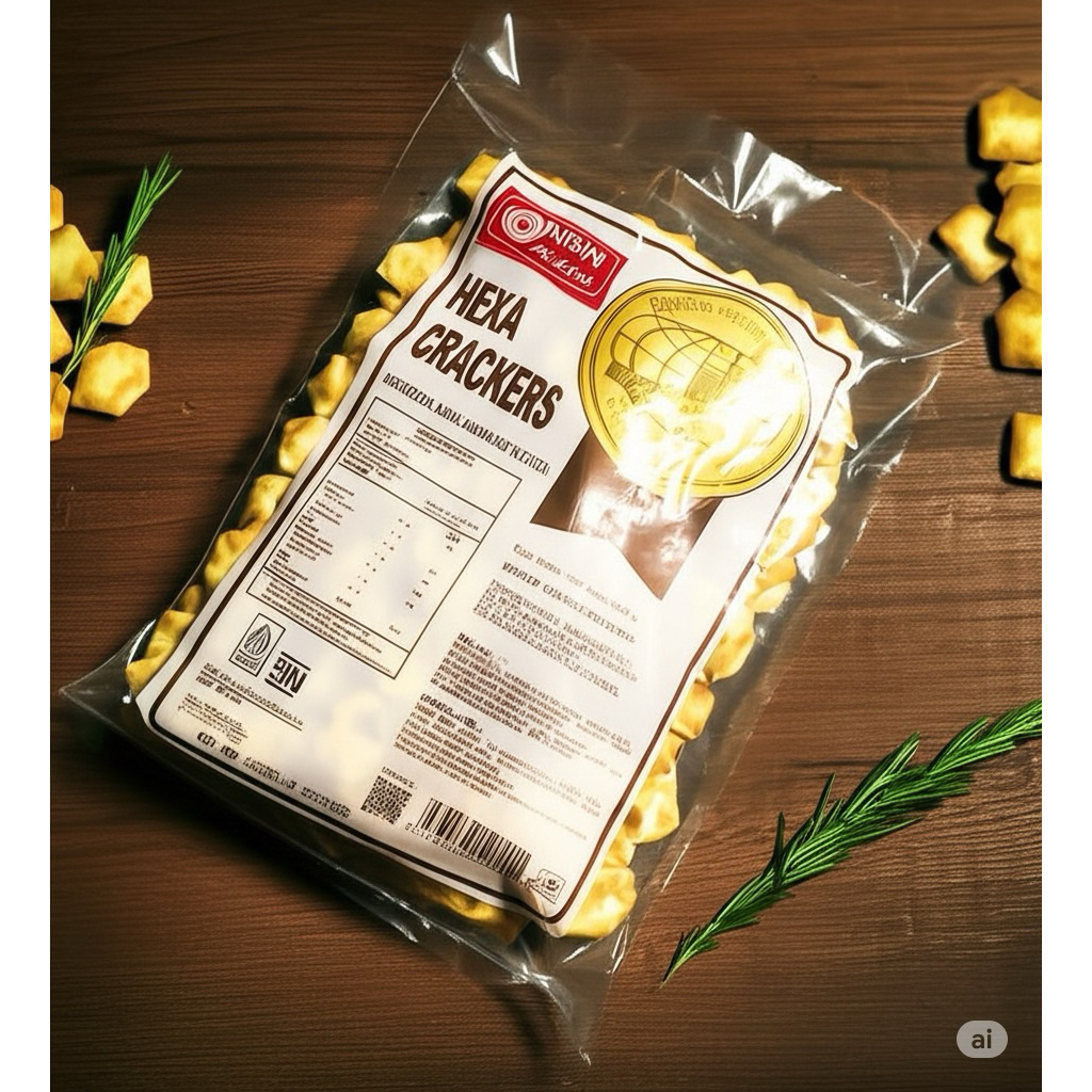 

HEXA CRACKERS NISSIN 225 GRAM - BISKUIT ASIN GURIH KHONG GUAN