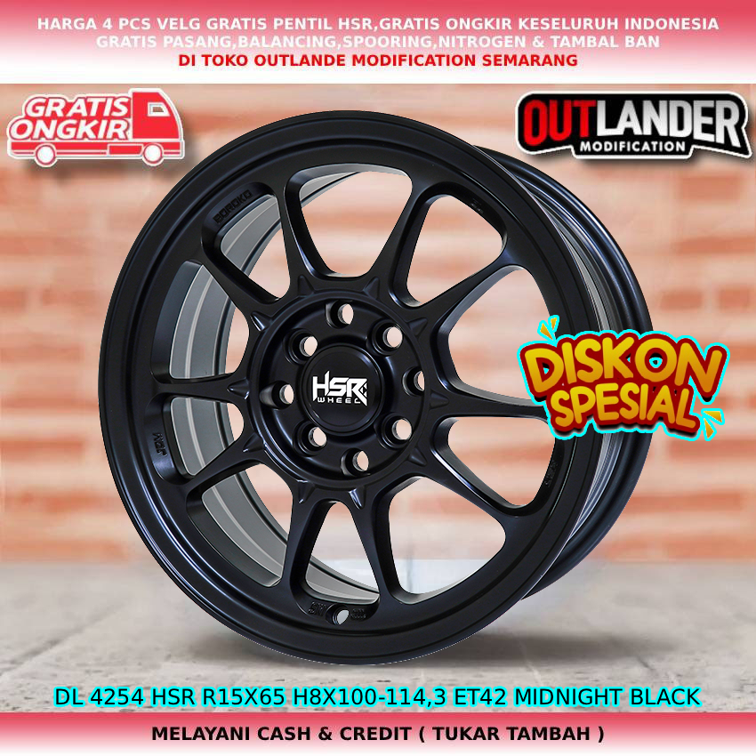 velg hsr R15 untuk mobil Grand Livina Latio Avanza Kijang LGX Veloz Xenia dll hsr DL r15