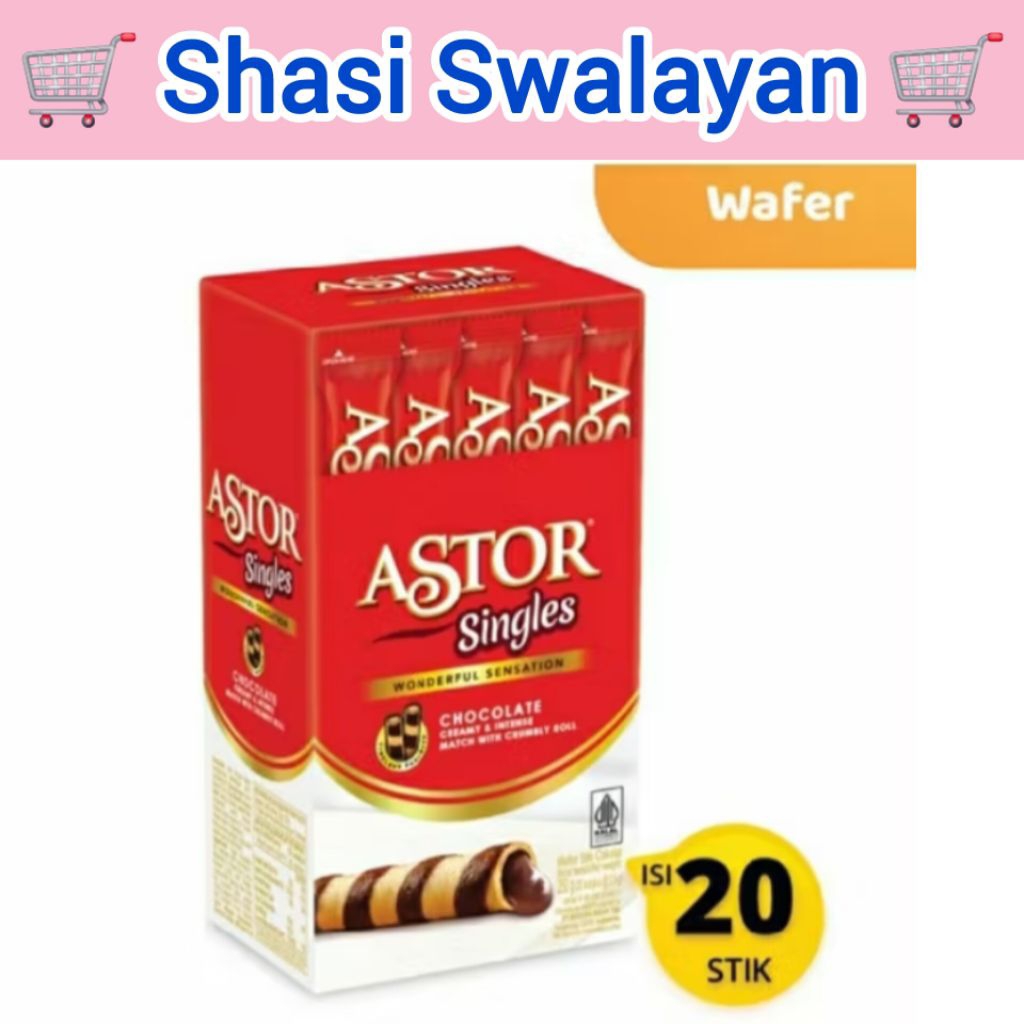 

ASTOR Single Coklat Box isi 20 Pcs