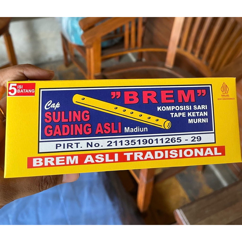 

Brem Besar Madiun Asli Cap Suling Gading Isi 5 Batang