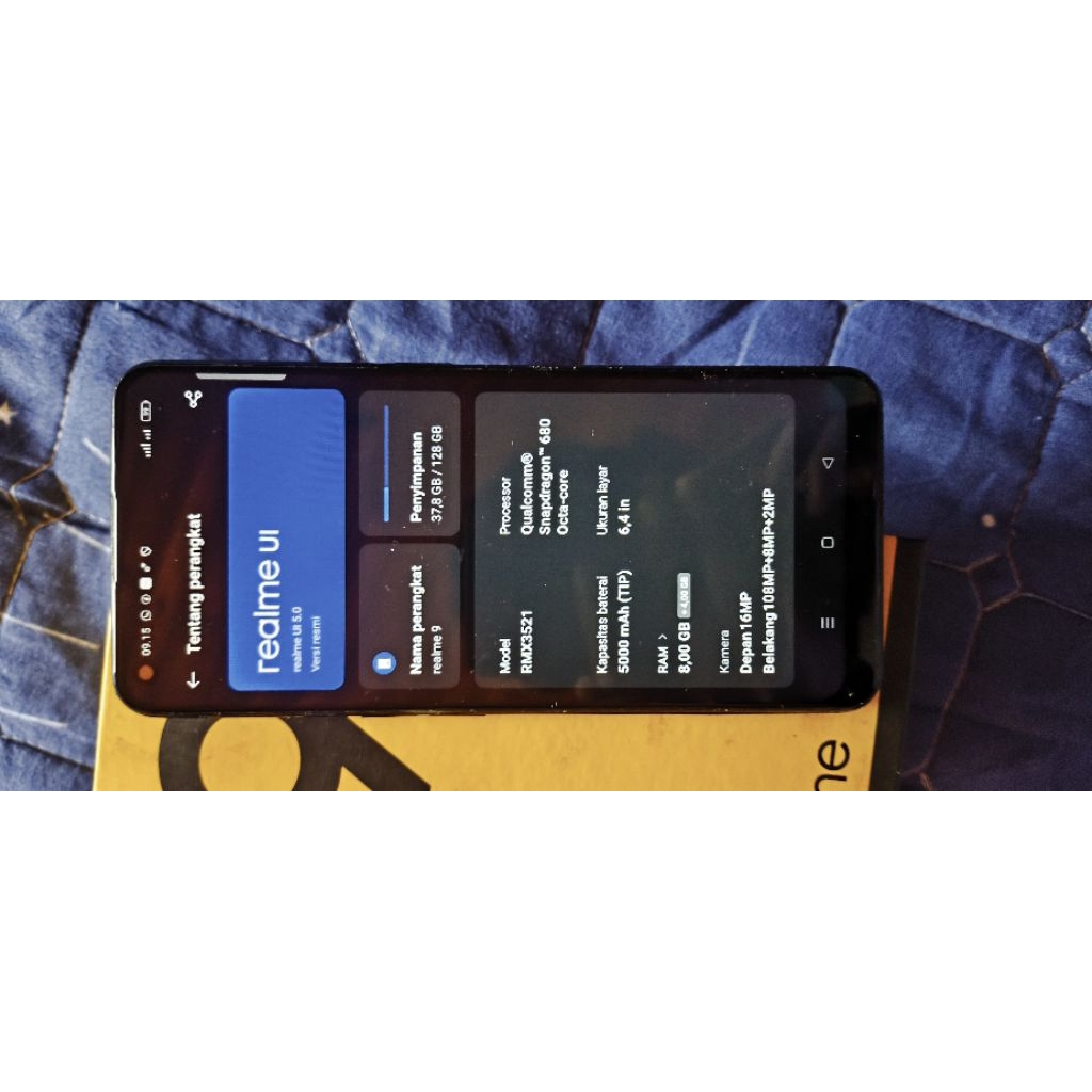 HP Realme 9 RAM 8GB/128GB Second