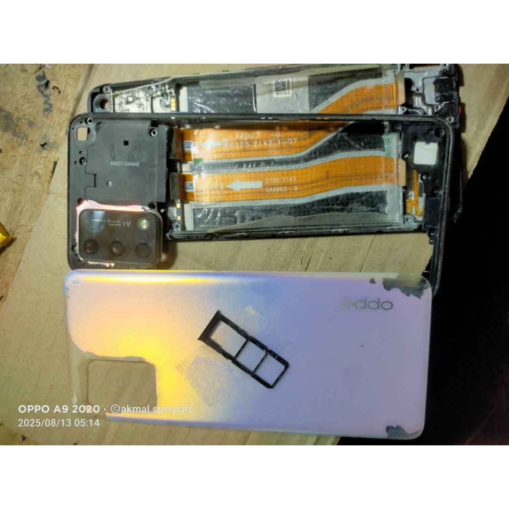 FRAME TATAKAN LCD _ BEZZEL OPPO A95 ORIGINAL COPOTAN
