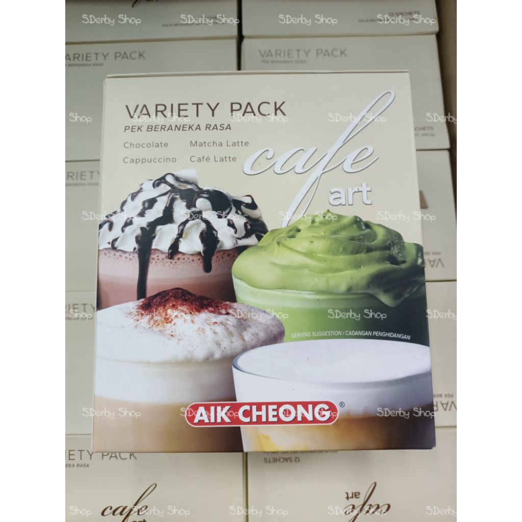 

Aik Cheong Cafe Art Variety Pack 4 Varian Rasa isi 12 Sachets