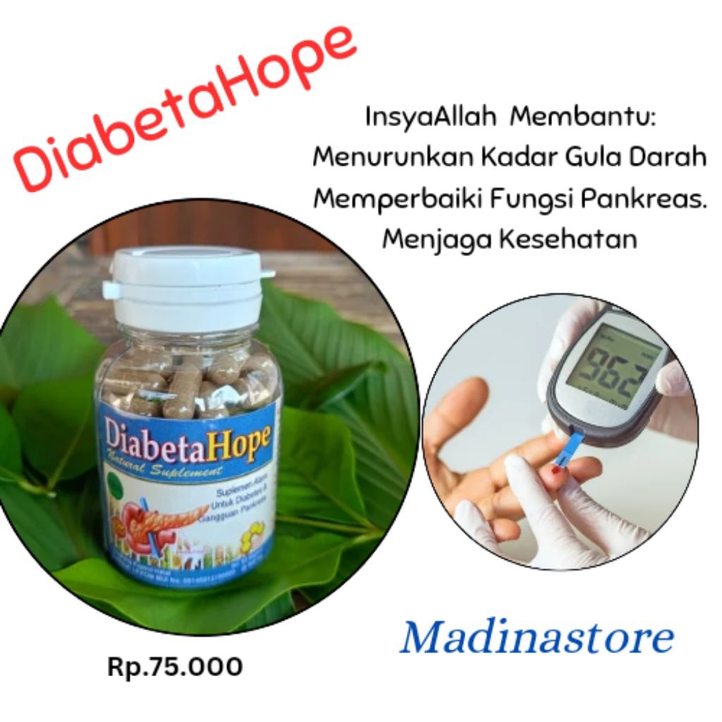

Obat Herbal Diabetes Diabetahope Diabetafit Paket 3botl
