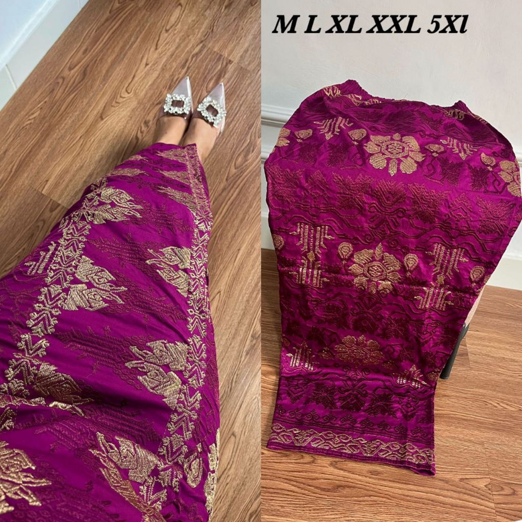 Kamen Jadi Bordir Katun Strait jumbo bawahan wanita tradisional rok Bali kebaya