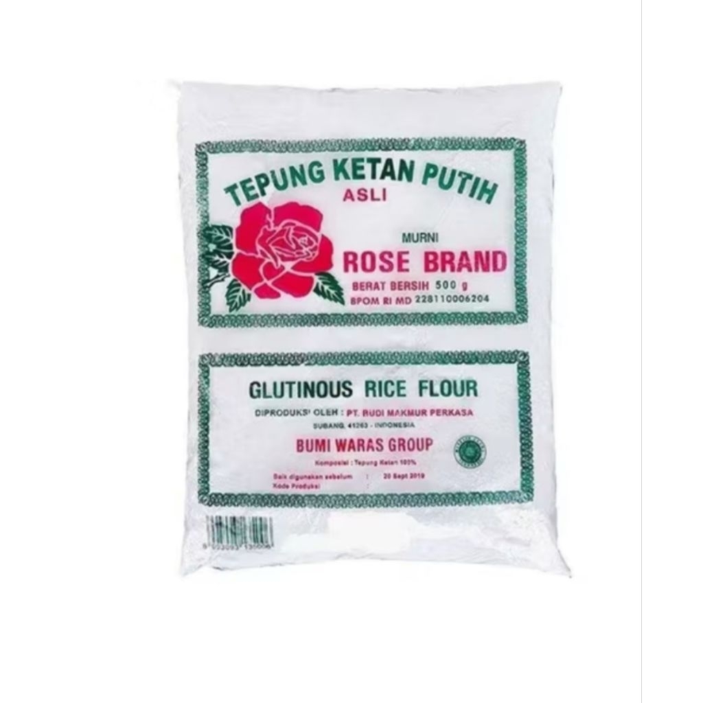 

Rose Brand Tepung Ketan Putih Asli 500gr
