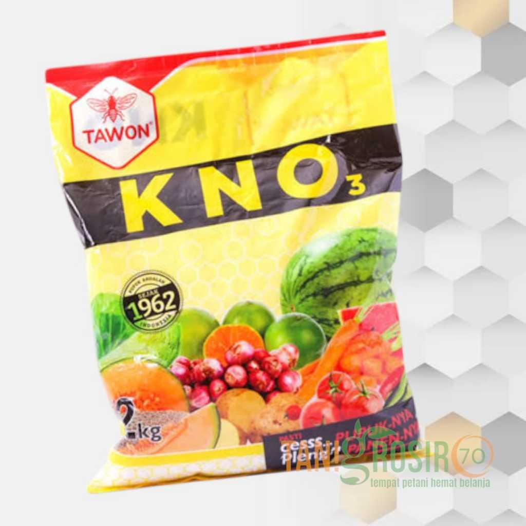 Pupuk KNo3  putih Tawon kemasan 2kg (untuk pembuahan) / Pupuk KNo3 putih 2kg