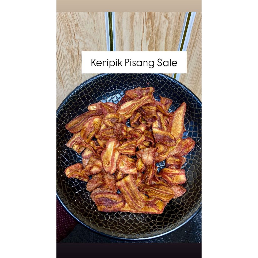 

Kripik pisang sale//Keripik Pisang Sale renyah kriuk manis kering