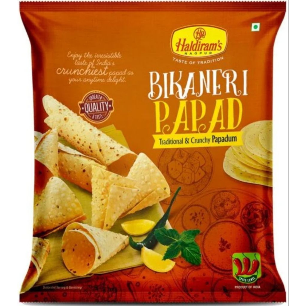 

Haldiram's Bikaneri Papad 200gr