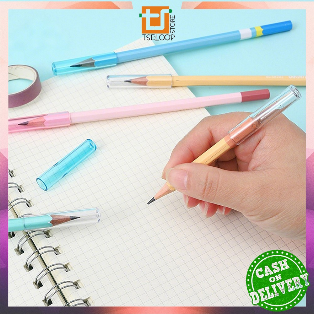 

OFM -A124 Tutup Pelindung Pensil Isi 6CPS Warna Warni / Penutup Ujung Pensil Transparan Anti Patah / Tutup Pensil Anak Sekolah