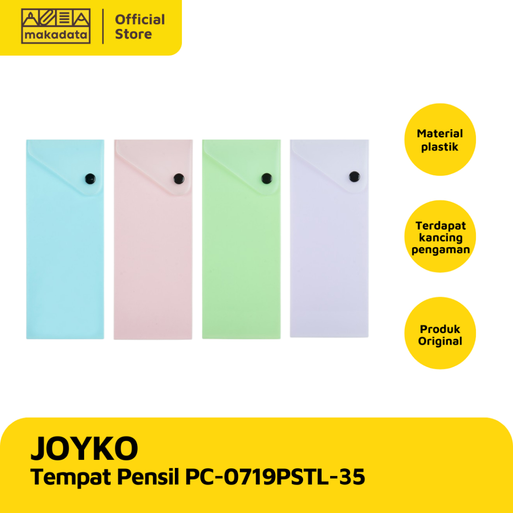 

TEMPAT PENSIL / PENCIL CASE JOYKO PC-0719PSTL-35 (1 PCS) MURAH