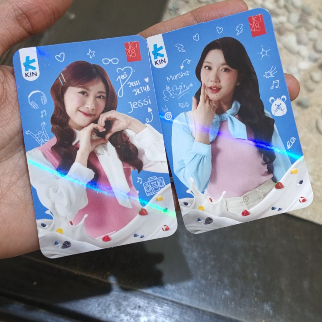 Photocard kin x jkt48 Marsha & Jessi