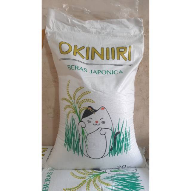 

Beras Jepang Sushi Japonica OKINIRI kemasan 20kg Good Quality Original