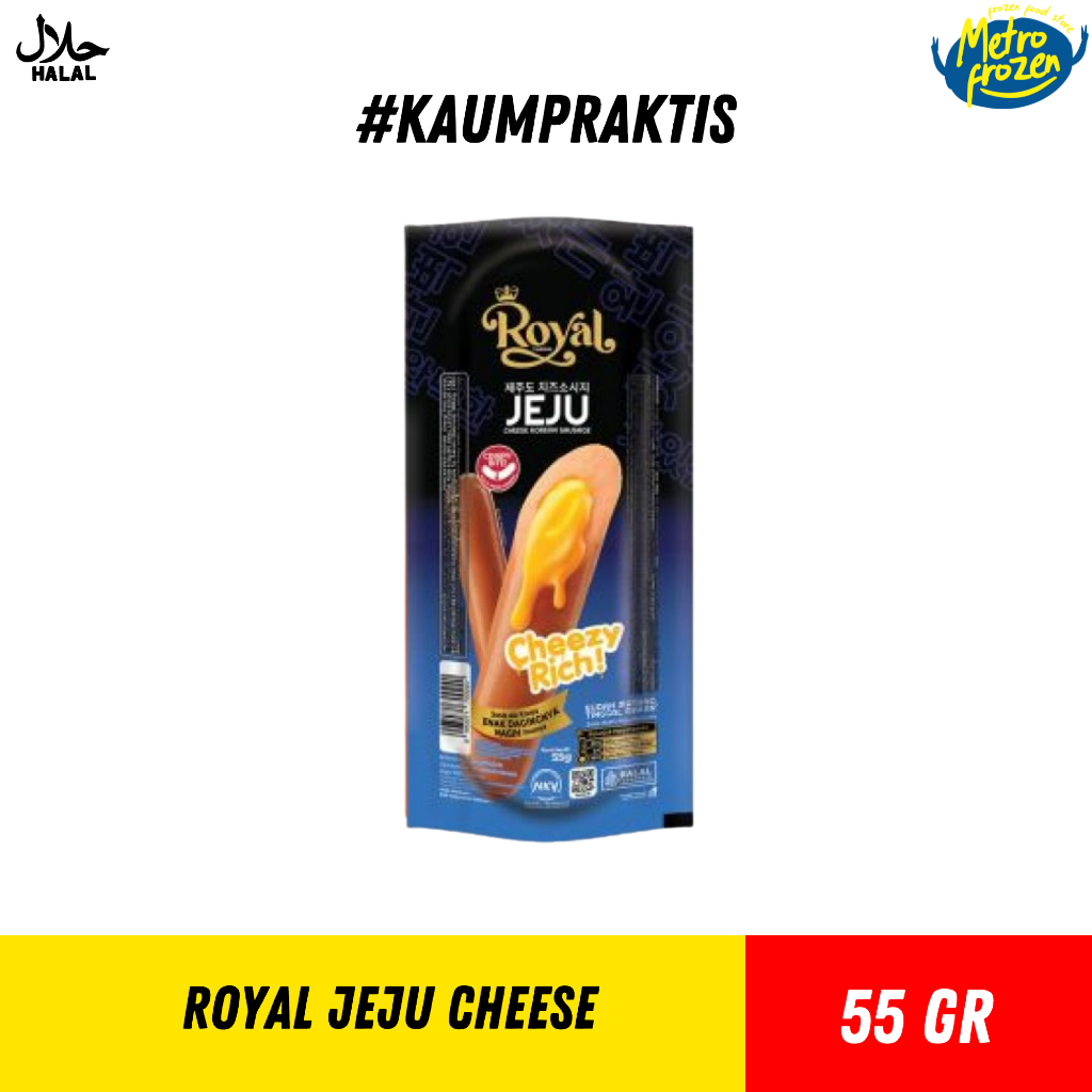 

ROYAL Nami Spicy & Jeju Cheese 55gr //sosis single hot //sosis single keju