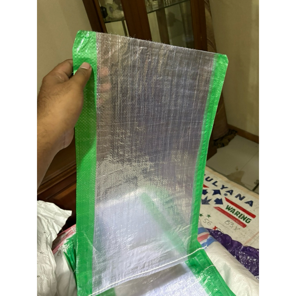 Karung beras plastik 10kg transparan