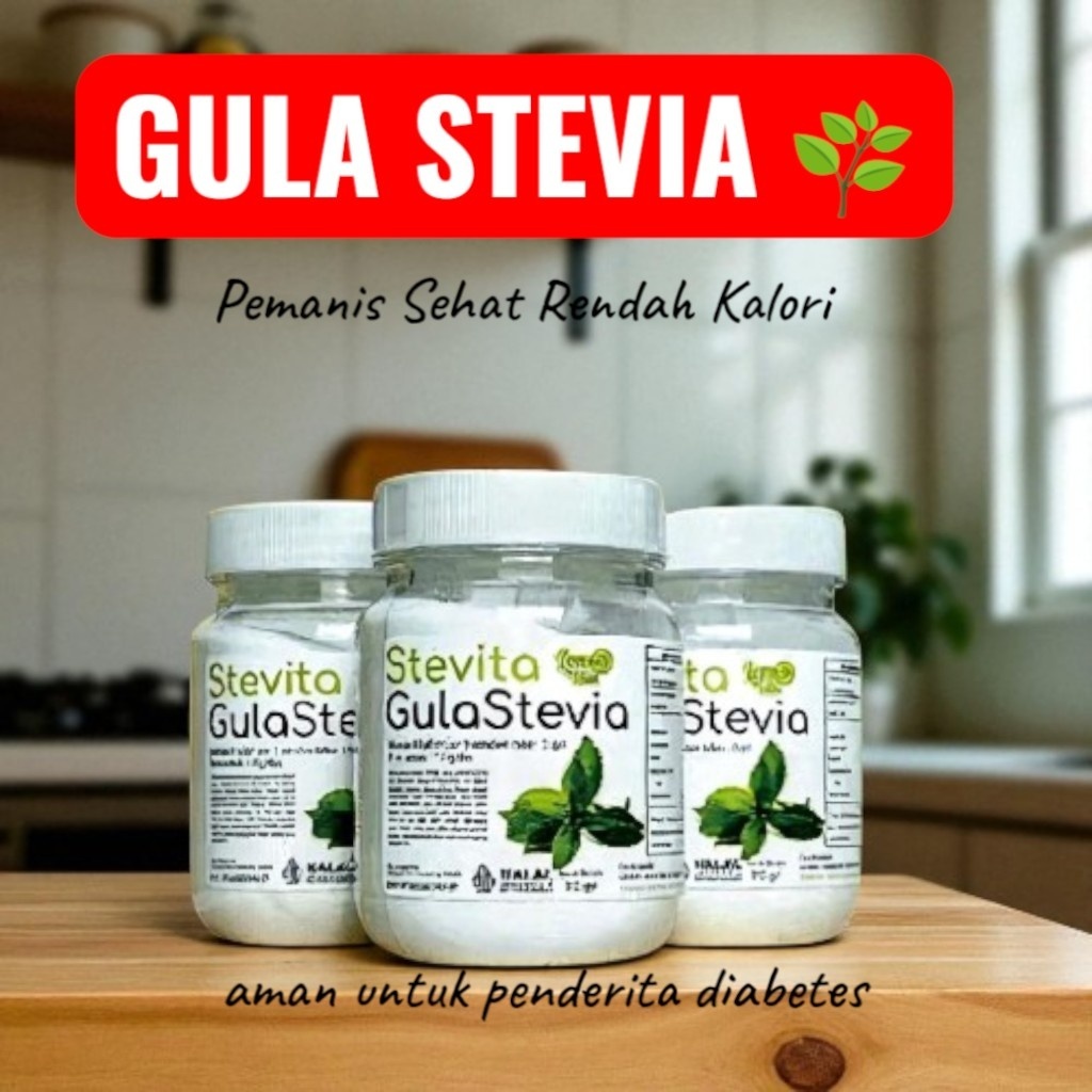 

Gula Stevia Diet LEMOVITA 110gr l Pemanis Alami l Pengganti Gula l Diet Sehat | Aman Buat Diabetes|