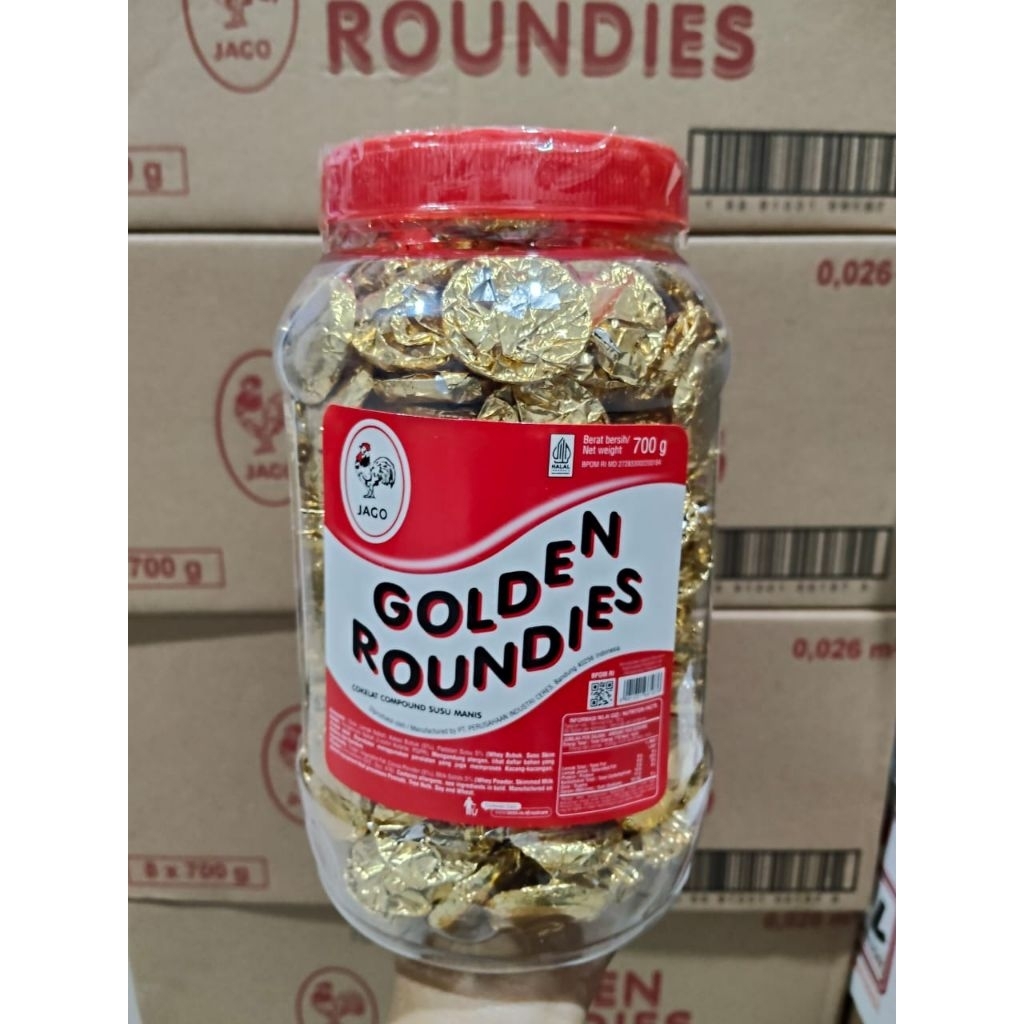 

((PROMO)) Coklat golden roundies toples 700gr