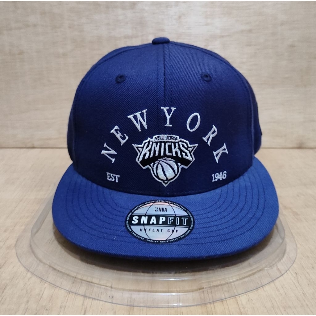 Topi NBA New York Knicks Hyflat Cap Navy Original