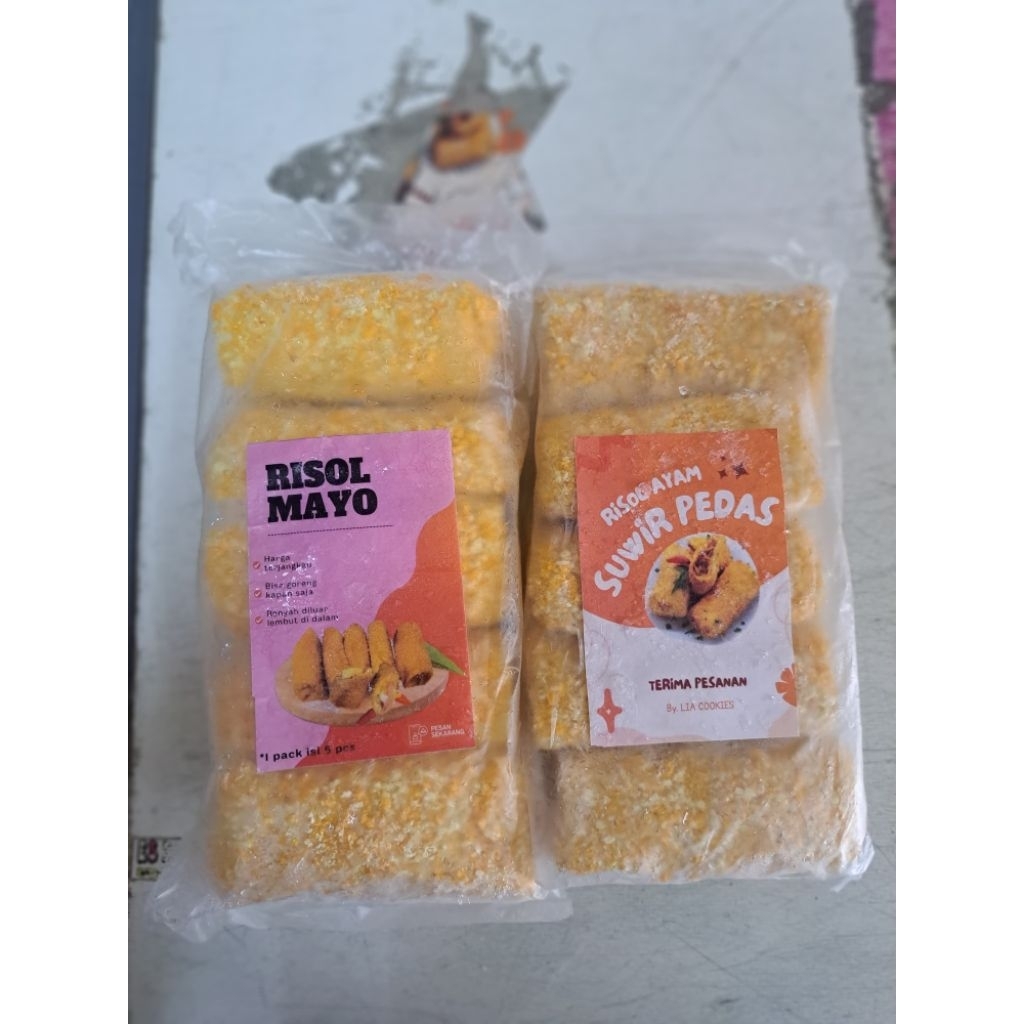 

RISOL ISI AYAM SUWIR PEDAS / RISOL ISI MAYO 5pcs