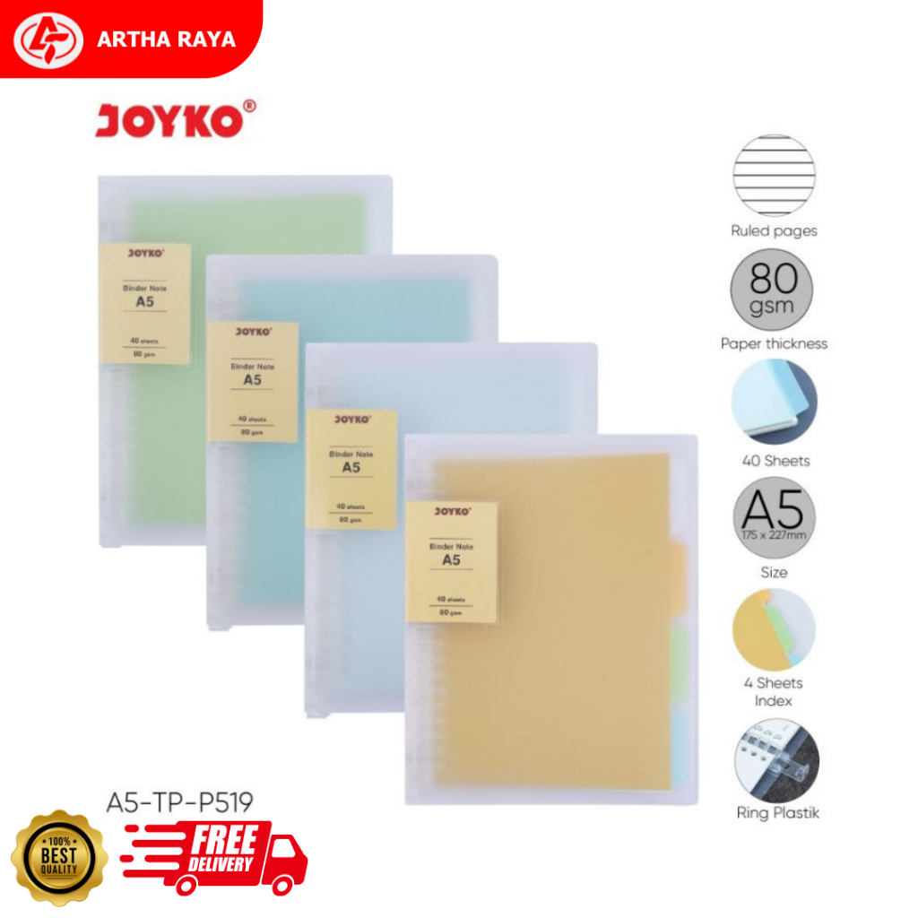 

Binder Note Joyko A5 Cover Transparan