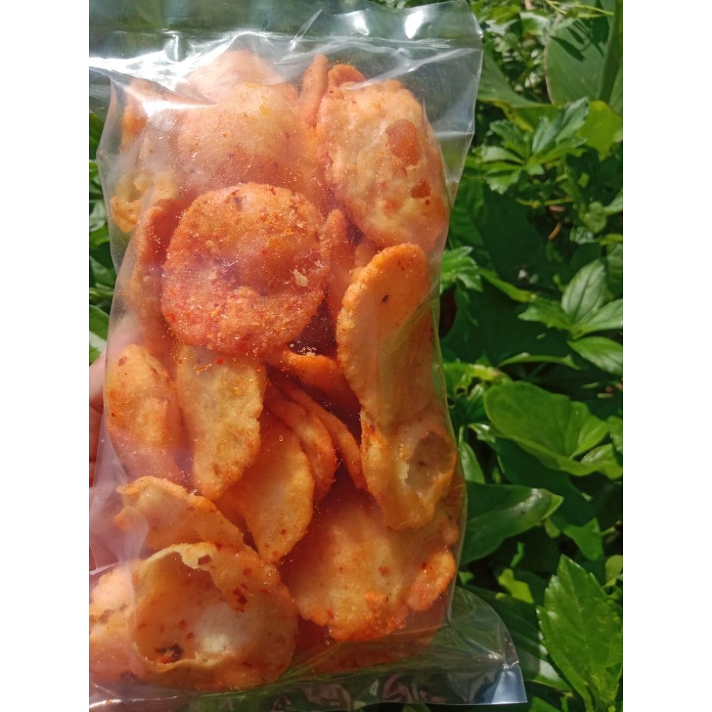Combring singkong pedas daun jeruk/cemilan pedas