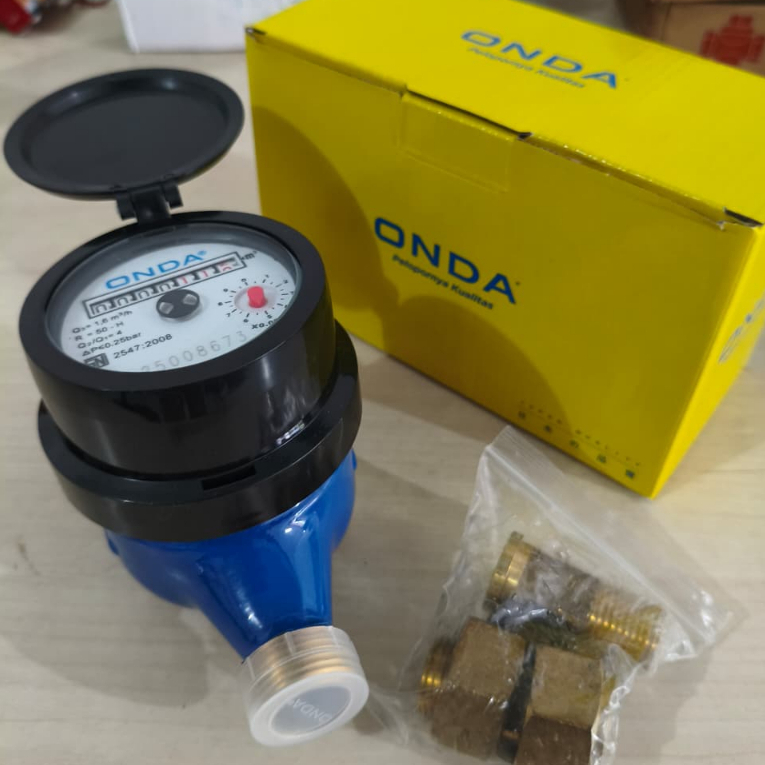 Onda Water Meter 1/2 Inch Kuningan - Meteran Air Original PDAM