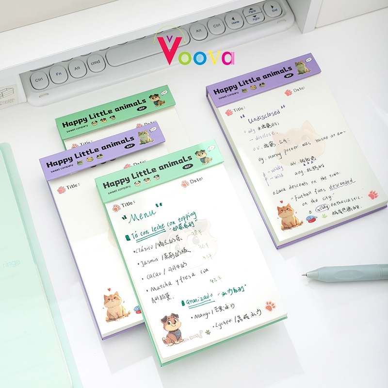 

VOOVA Memopad Mini/ Sticky Note Mini/ Buku Saku/ Memo Kertas Daily dan Weekly Plan 14.7 x 9.7 cm ( 80 Lembar )