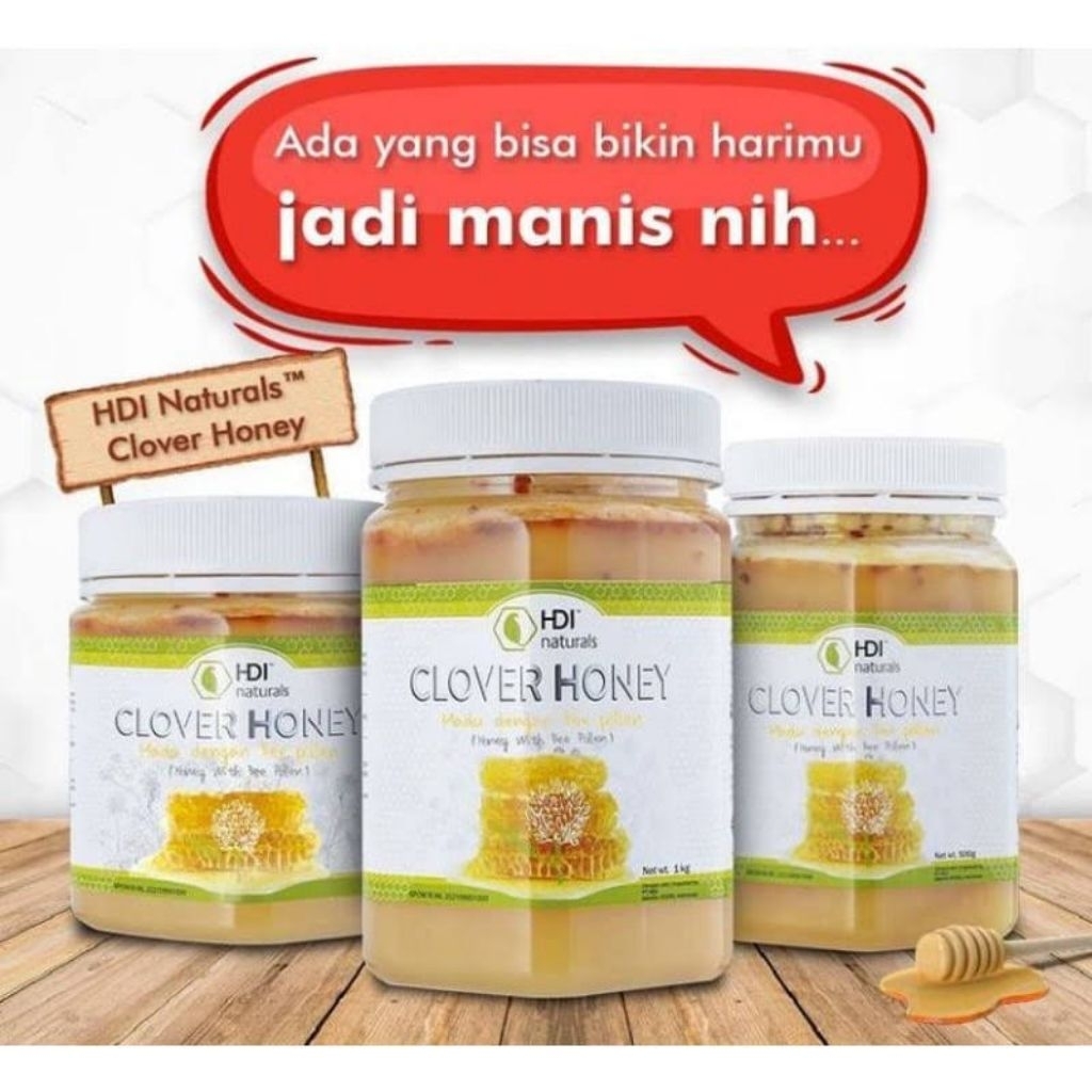 

CLOVER HONEY HDI EXP 2028 + SENDOK KAYU