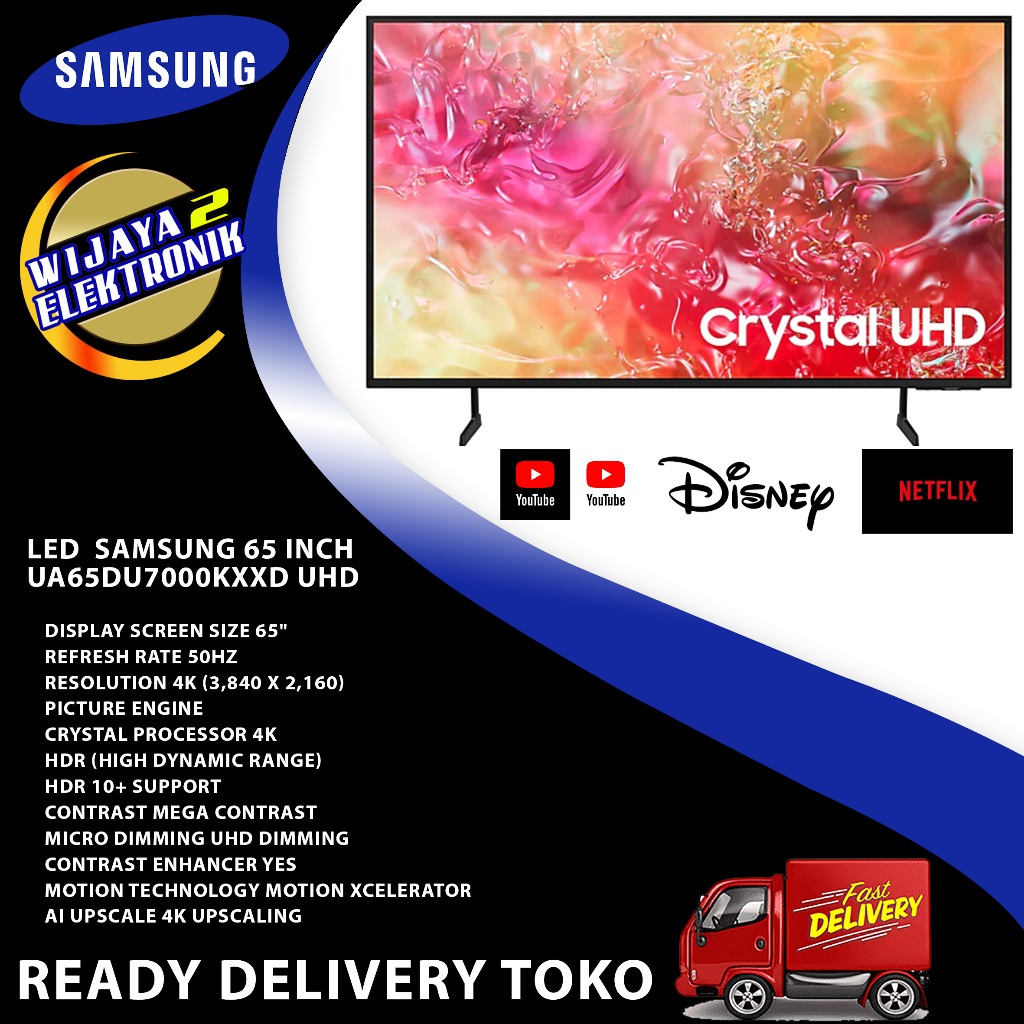 Samsung UA65DU7000KXXD - TV LED Samsung CRYSTAL UHD Smart TV 4K Tizen OS Smart TV 65Inch / Samsung 6
