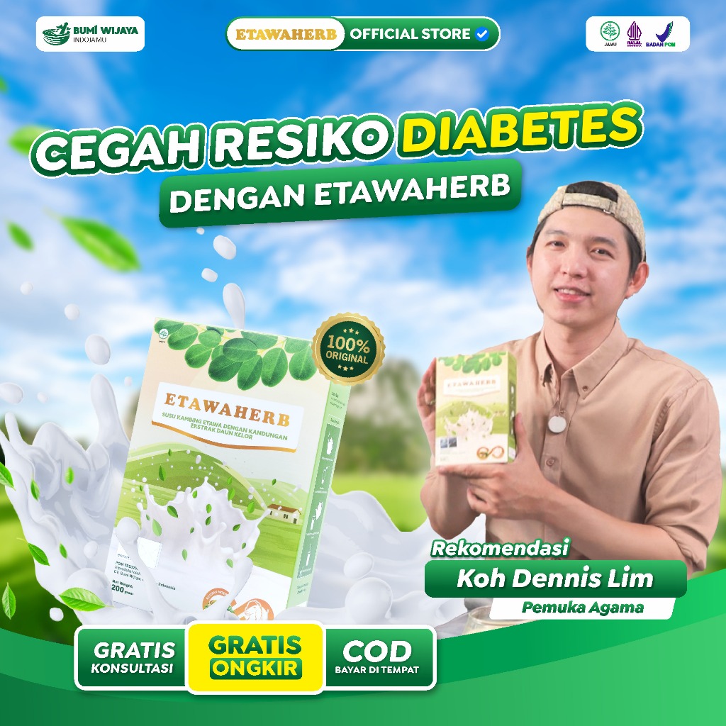 

ETAWAHERB - Rekomendasi Koh Dennis Lim Cegah Komplikasi Diabetes - 100% Alami Tanpa Efek Samping