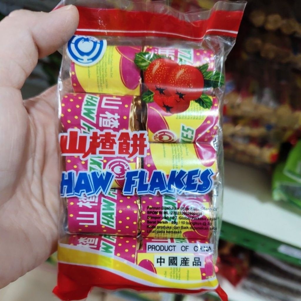 

Permen Buah Saan Zaa Haw Flakes